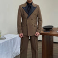 New Product Splicing Lapel Suits for Men From Turkey Double Breasted Formal Suits for Men Dress Suits