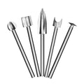 5pcs Woodworking Carving Drill Bit Wood Grinding Engraving Milling Cutter Wood Carving Tools Drill Bit Set