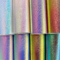 Sparkle Litchi Embossed Holographic Metallic Pu Synthetic Leather for Decorative Box