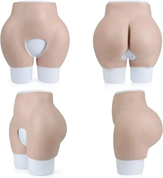 Short Version Open Crotch Waist Buttock Hip Full Silicone Panty Enhancer Shaper Body Padded Panties
