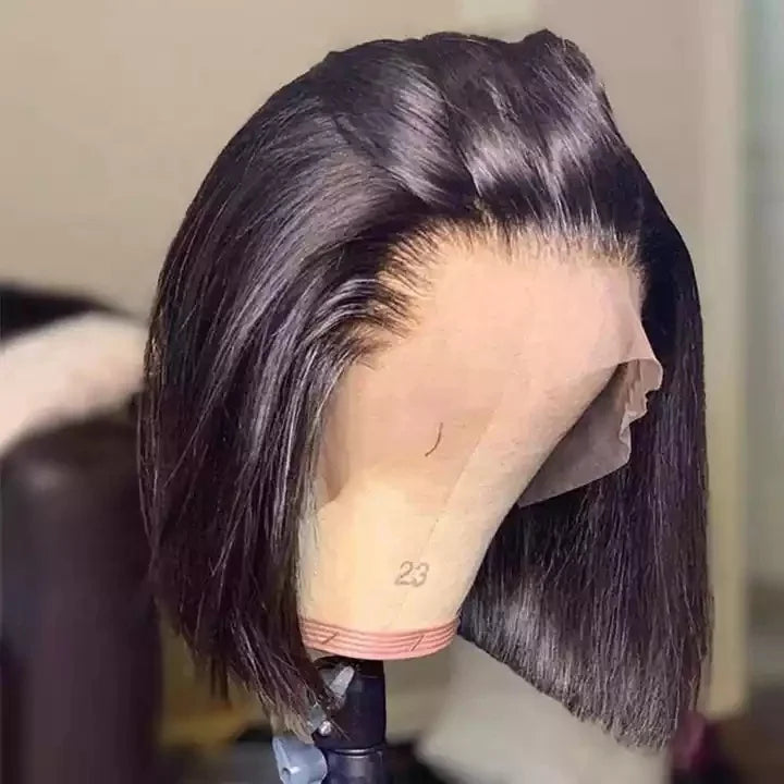 Wholesale Raw Remy Mink Brazilian Virgin Human Hair Lace Front Short Bob Wigs 100% Human Hair Wigs for Black Women