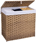 JY Large 100L Foldable Laundry Basket with Lid Kitchen Clothes Hampers with Handles and Removable Bag