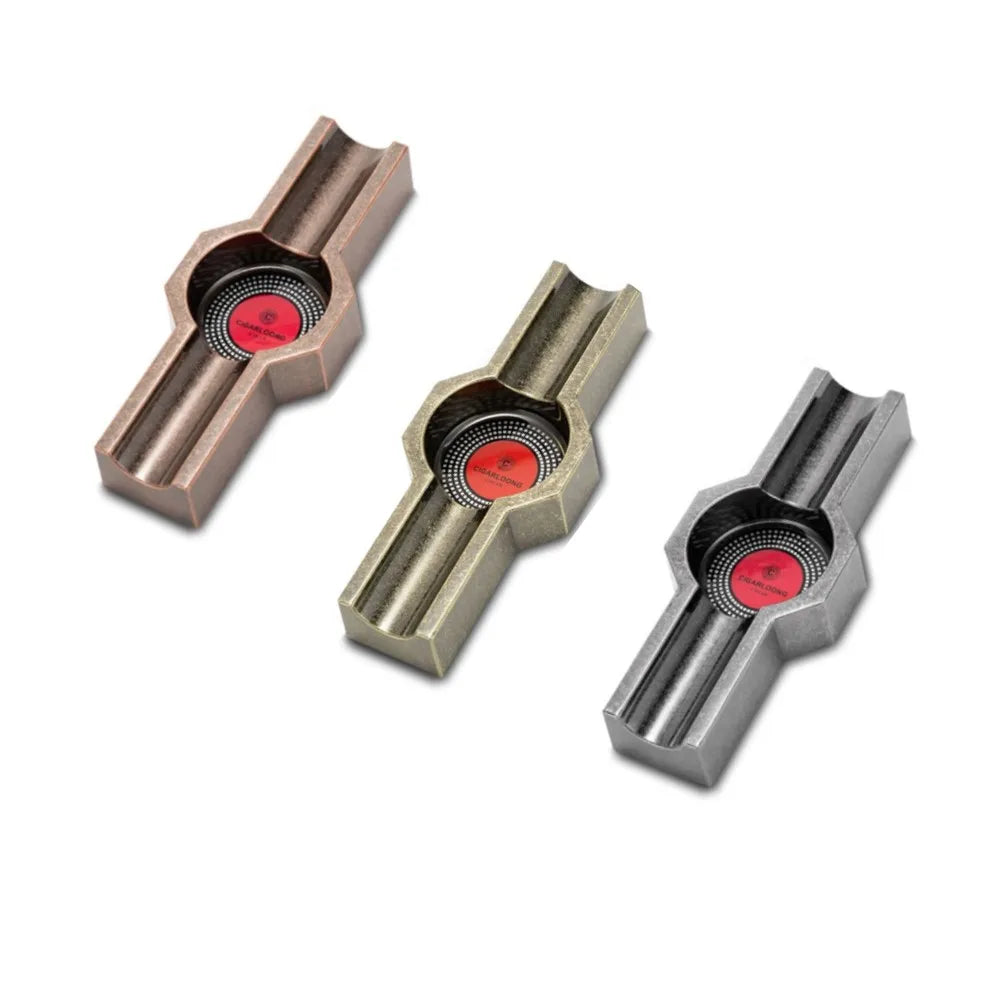 CIGARLOONG Portable Ashtray Zinc Alloy Cigar Ashtray Cigar Metal Smoking Accessories