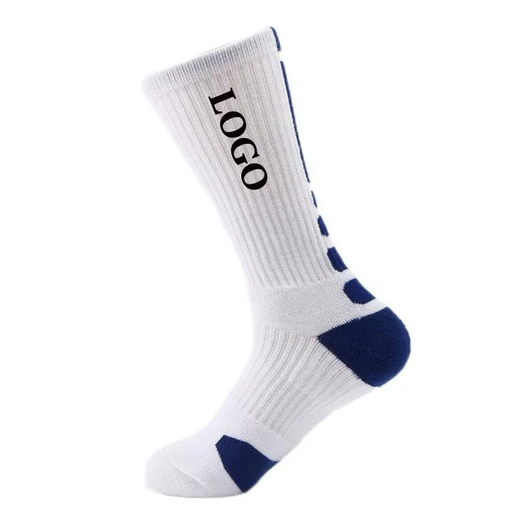 Knitted Soft Sporty Non-slip Socks New Fashion Trend Design Your logo and Pattern Football Socks for Man and Boy