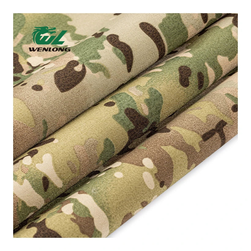 RTS 1000D 100%Poly ATY Camouflage Woven Fabric Anti Tearing Pu Coated CP Pattern for Tactical Vest