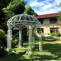TY210705-1 LUCKYGOODS Hot Sell Large Iron Round Pavilion for Indoor or Outdoor Decoration for Wedding Decor