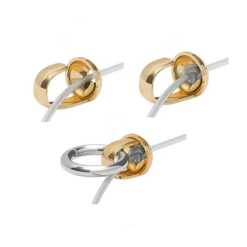 Permanet 14K Gold Filled Plain Bead Tip for DIY Jewelry Making Raw Materials Fishing Thread End Clasp