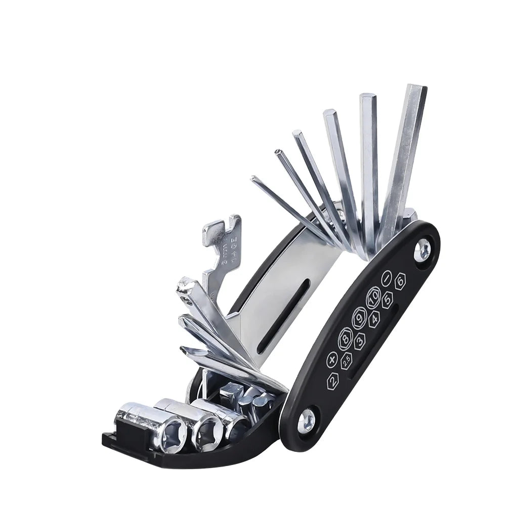 16 in 1 Multifunctional Mountain Bike Repair Tool Set Cycling Bicycle Repair Tool Kit