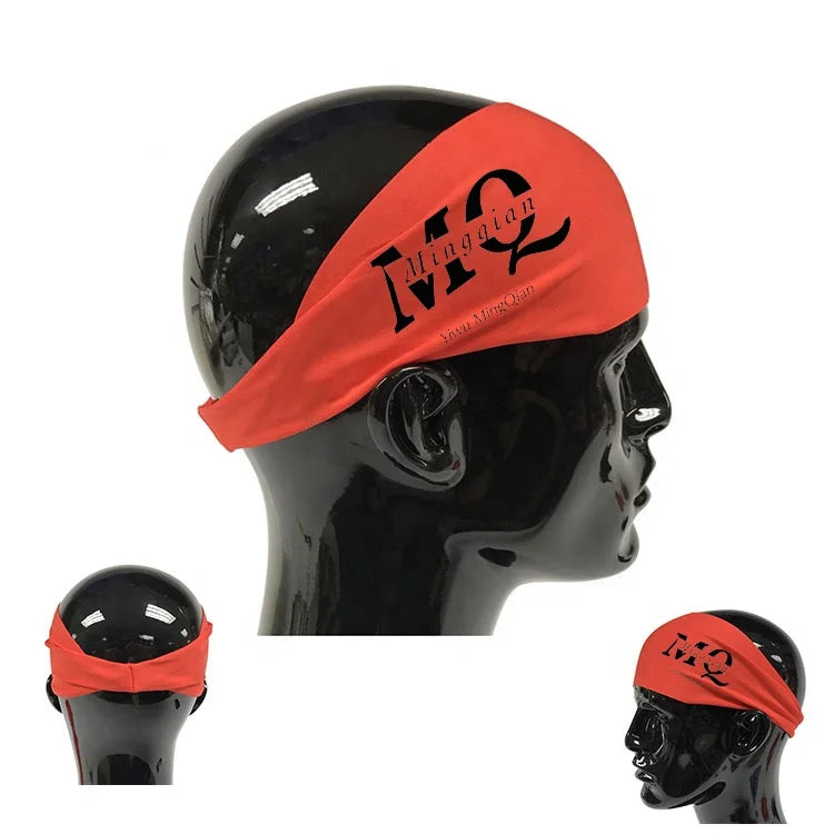 Wholesale Fashion Hairband Women Men Unisex Colorful Soft Elastic Yoga Running Gym Sports Headband