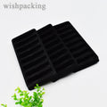 Wholesale Customized Size Design Black Plastic Flossy Tray Drawer Box for Cosmetics Hyaluronic Acid Bottle Skin Care Products