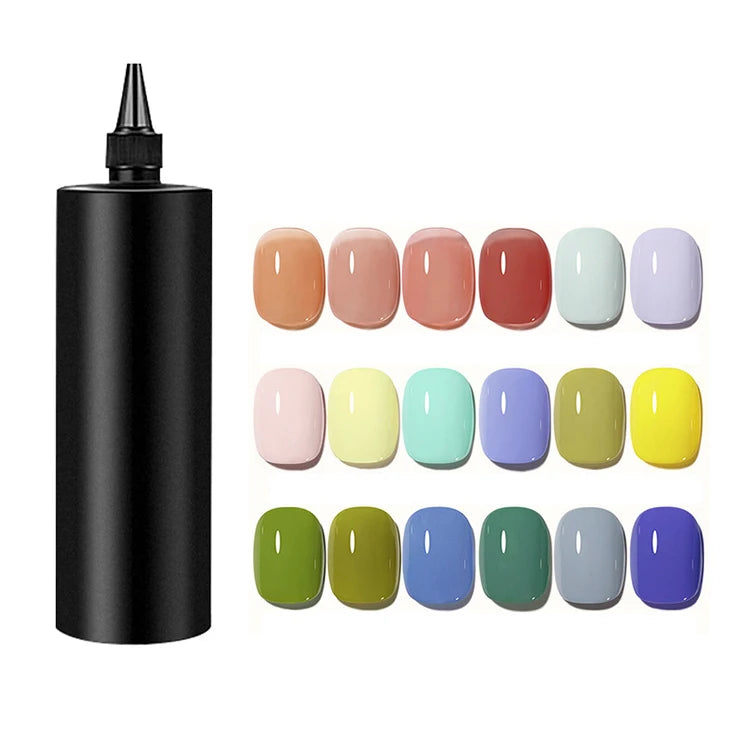 Bulk Package 350g 500g 1kg Soak off LED Lamp Nails Salon Wholesale Multi-colorful Gel Nail Polish