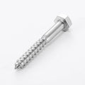304 Stainless Steel A2-70 DIN571 Half Thread Flat Head Hexagon Head Pointed End Wood Screws Self-tapping Bolts