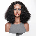 Wholesale Brazilian Deep Curly Raw Lace Front Wig Natural Afro Hair Wig 100% Remy 12 Inch Lace Front Wig