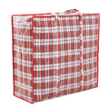 Custom Large Capacity for Jumbo Storage Zipper Closure Recyclable PP Woven Woven Bags Striped Reusable for Food Storage Shopping