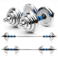 15kg Adjustable Dumbbell Set Transforms Into an Adjustable Barbell Rust-Resistant Iron Workout Equipment for Gym Workouts