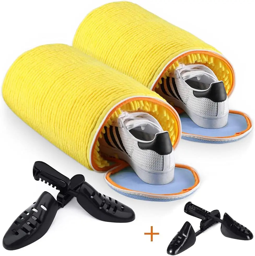 Reusable and Durable Zipper Shoes Washing Machine Laundry Bag Shoe Clean Washing Bag with 2 Sets Woman and Man Shoe Trees