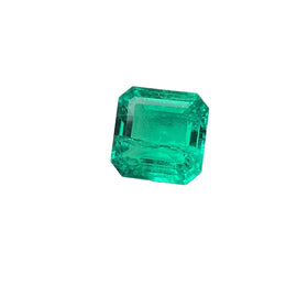 4x4-12x12mm Created Colombia Green Emerald Gemstone Asscher Cut Lab Grown Emerald Stone Necklace