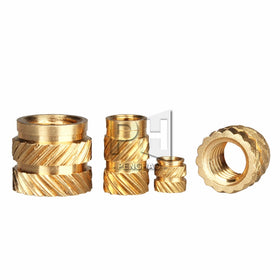 M1.6 M2 M3 M4 M5 M6 Insert Knurled Nuts Brass Hot Melt Inset Nuts Heating Molding Copper Thread Inserts Nut
