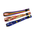 2024 Custom Logo Image Text Slogan Printed Dye Sublimated RPET Recycled Polyester Fabric Ticket Wristband Festival Bracelet