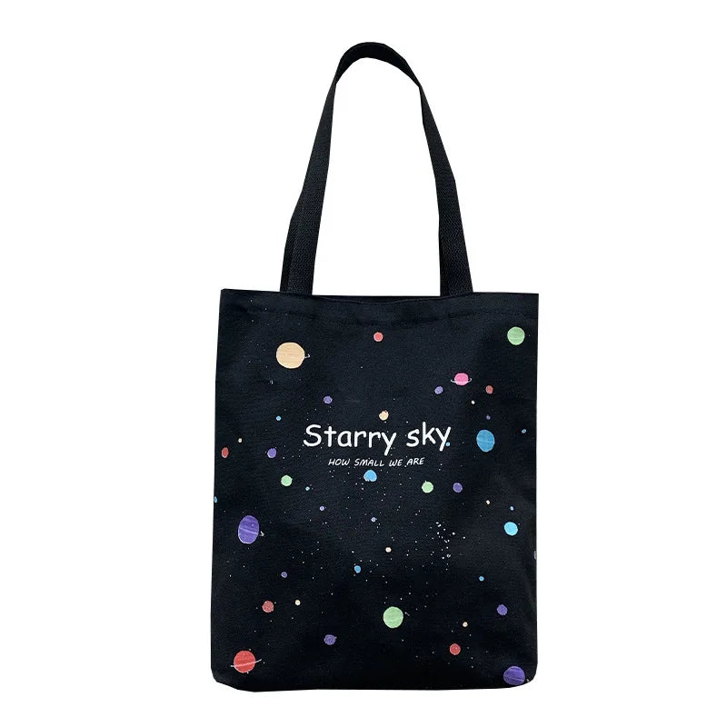 Wholesale Canvas Tote Fashion Blank Simple Large Recycled Shopping Bag With Button Printed Logo Handbag Women Shoulder Bag