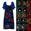 Polynesian Tribal Printed Fabrics Custom Fabric Printing 100% Polyester for Dress