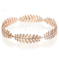 Fashion Gold Leaves Headband Bridal Tiara Crown Baroque Metal Hair Band Hair Accessories