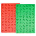 Christmas Mini Candy Molds Silicone 60 Cavity Chocolate Mold Tree Santa Snowman Bell Gingerbread Shape Gummy Making Molds