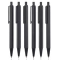 Customized Logoclick Pen - Exquisite Design for Business Office Use Gift and Advertising Pen All Matte Black Metal Ballpoint Pen