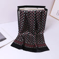 Men's silk scarf Business casual dual-use long double-sided scarf printing