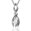 Personalized Stainless Steel Flower Pendant Necklace for Men Fine Jewelry for Mother's Day Gift Fashion Casting Style