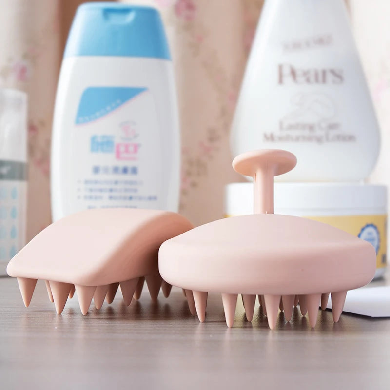 Patented Scalp Scrubber Head Massage Brush Hair Scrub Shampoo Brush Full Silicone Scalp Massager Brush