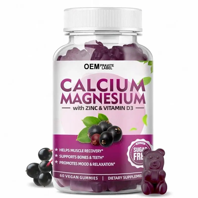 OEM Production Calcium Magnesium Gummies for Adult Health Vitamins Calcium Magnesium Gummy Candy