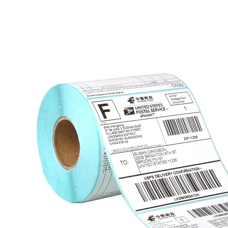 A6 100x150 Thermal Sticker Custom Blank  4x6 Inch 500pcs Waterproof Direct Thermal Shipping Label 4x6