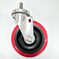 HM2214 HIME Furniture Polyurethane & Stainless Steel Castor Wheels Trolley Wheels for Dining Kitchen Outdoor Hospital Workshop