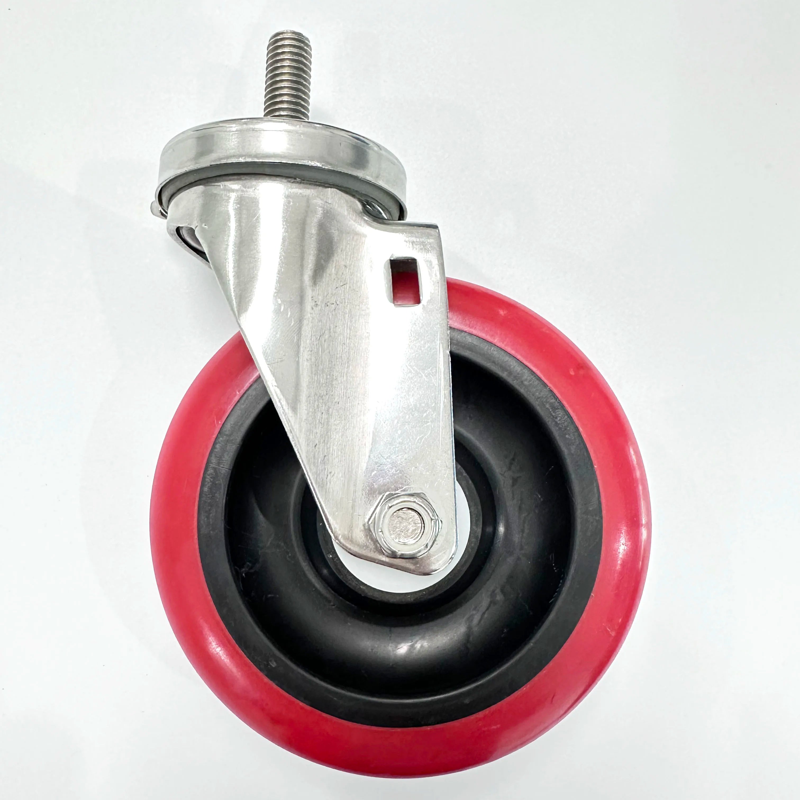 HM2214 HIME Furniture Polyurethane & Stainless Steel Castor Wheels Trolley Wheels for Dining Kitchen Outdoor Hospital Workshop