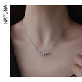 Crystal Necklace S925 Sterling Silver Jewelry Necklace 2023 Fine Jewelry Pendant Necklace for Women Mother's Day