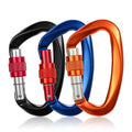 JRSGS Customized Locking Carabiner Clips for Climbing and Hammock Aluminium Safety Hook 25kn S7104B