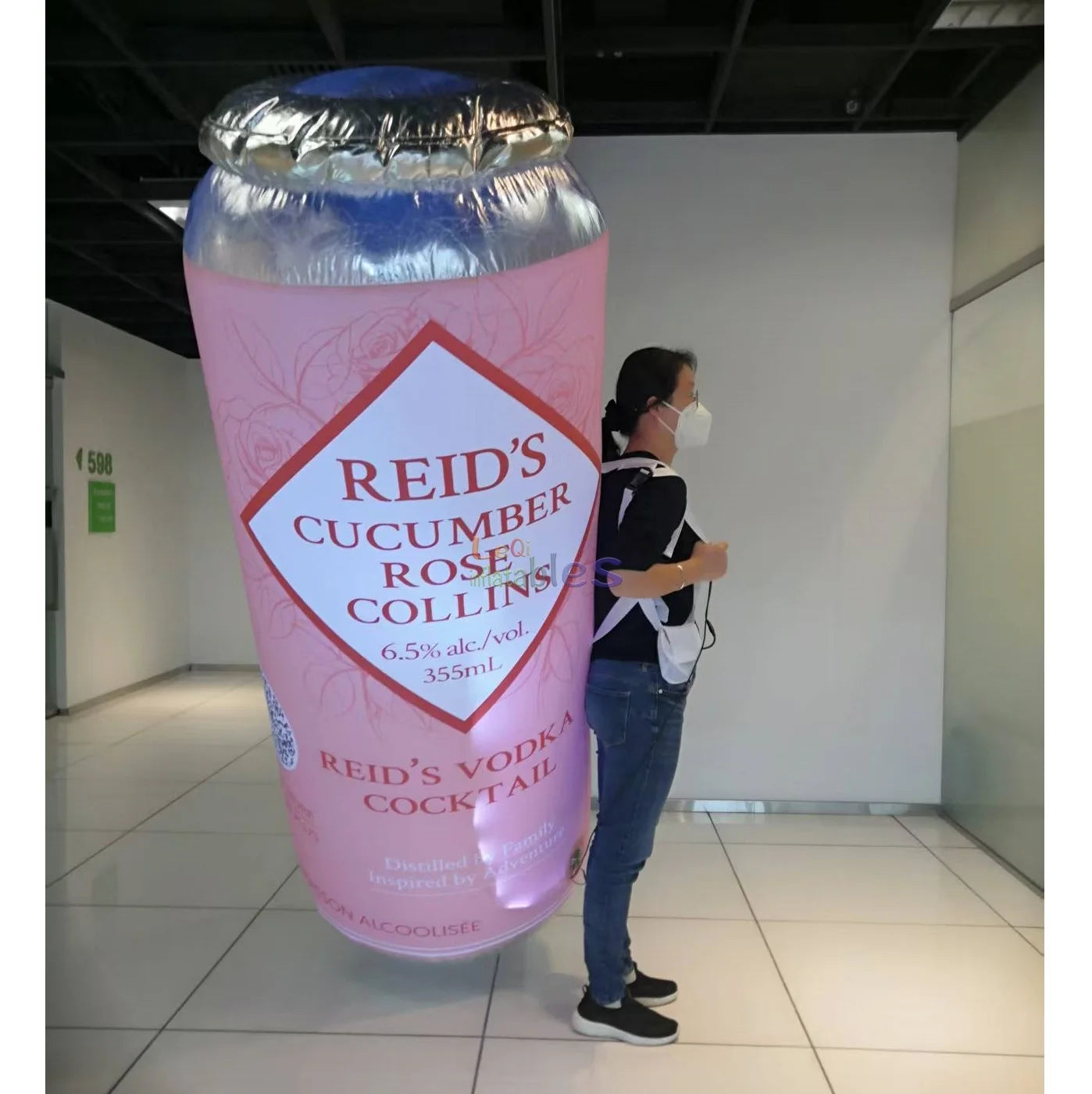 Custom Advertising Inflatable Beer Cans 2m 6.6ft Inflatable Beer Bottle Soda Can Backpack Inflatable Bottle Costume for Sale