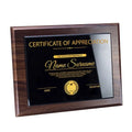 High End Custom Blank Wood Medal Company Authorization Cards Crystal Wooden Business Award Trophy Plaque