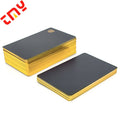 Custom Logo Magnetic Plastic Business Cards with Gold Foil Rounded Edges Custom Color Free Sample-Offset Printing