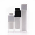 Black Cosmetic Packaging 15ml 30ml 50ml Twist up Airless Pump Bottle Skin Care Serum Lotion Pump Bottle