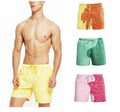 Men Magical Color Changing Swimming Trunks Beach Swim Large Size Heat Discoloration Swimwear Shorts