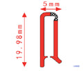 Extrusion Label Holder Plastic White Data Strip Label Holder Price Sign Holder for Supermarket