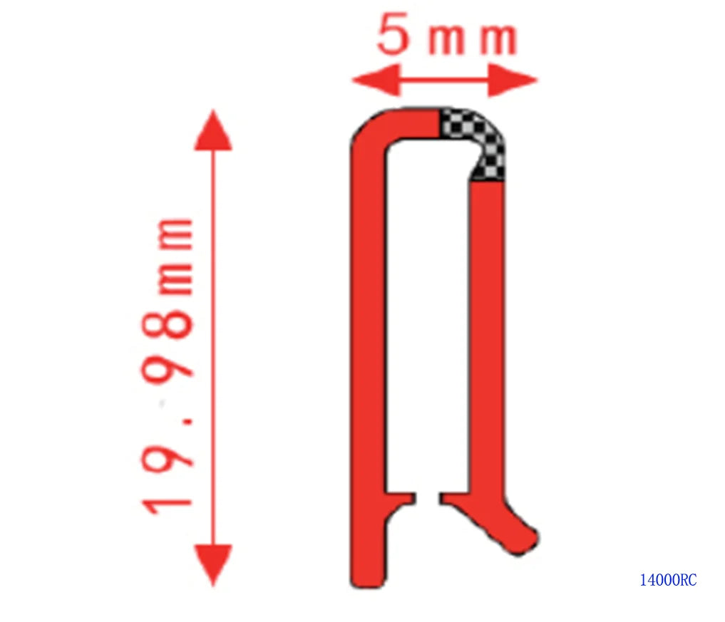 Extrusion Label Holder Plastic White Data Strip Label Holder Price Sign Holder for Supermarket