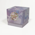 Professional Manufacture Beautiful 'Lavander' Rigid Candle Gift Box Economic Embossing Matt Lamination Recycled Sponge Lining