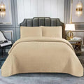 Cheaper Quilted Printed Quilt Sets Three-piece Bed Cover Set with Pillowcases OEKO-TEX Certified European Style Home Bedding