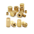 Jeasnn China Wholesale Manufacturer Brass M3 M6 M8 Knurled Nut 8mm 42mm Threaded Insert Nut Round Knurled Brass Nut