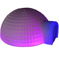 8m White Led Light Inflatable Igloo Dome Tent