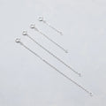 925 Sterling Silver Extension Chain Original S925 Silver Chains 925 Sterling Silver Extender Extension for Men Necklace