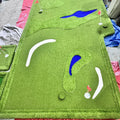 9 Holes Mini Golf Course Putting Green Practice Putting Green Mat Golf Training Aids